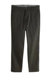 Next Chinohose Straight Fit Stretch-Chinohose Khaki/Dunkelgrün