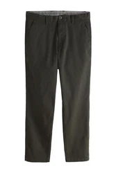 Next Chinohose Straight Fit Stretch-Chinohose Khaki/Dunkelgrün