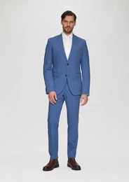 Stoffhose s.O PURE: Hochelastische Anzughose in Wolloptik