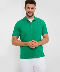 Brax Poloshirt Pullunder STYLE PETE U Türkis/Grün/Neonfarben