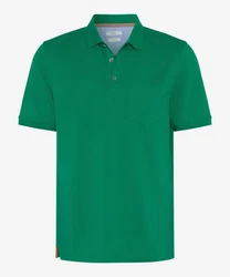 Brax Poloshirt Pullunder STYLE PETE U Türkis/Grün/Neonfarben