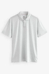 Next Poloshirt Golf Polo-Shirt mit Print Grau/Hellgrau