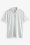 Next Poloshirt Golf Polo-Shirt mit Print Grau/Hellgrau