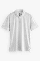 Next Poloshirt Golf Polo-Shirt mit Print Grau/Hellgrau