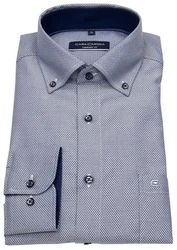 CASAMODA Businesshemd uni Dunkelblau/Grau/Blau/Hellblau
