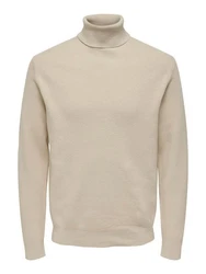 ONLY & SONS Rollkragenpullover OS Knit Khaki/Beige