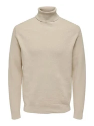 ONLY & SONS Rollkragenpullover OS Knit Khaki/Beige