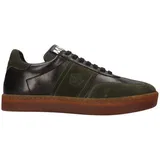 Dunkelgrüne Ledersneaker image