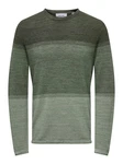 Only & Sons Pullover ONSFelix Grün/Dunkelgrün/Grau