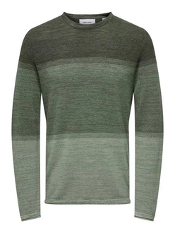 Only & Sons Pullover ONSFelix Grün/Dunkelgrün/Grau Only & Sons Pullover ONSFelix Grün/Dunkelgrün/Grau