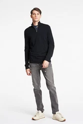 Lindbergh Pullover mit Troyerkragen Dunkelblau