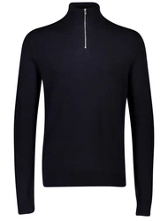 Lindbergh Pullover mit Troyerkragen Dunkelblau