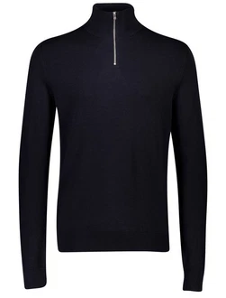Lindbergh Pullover mit Troyerkragen Dunkelblau