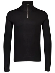 Lindbergh Pullover mit Troyerkragen Schwarz