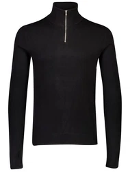 Lindbergh Pullover mit Troyerkragen Schwarz