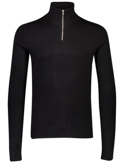 Lindbergh Pullover mit Troyerkragen Schwarz