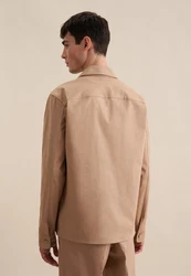 Seidensticker Hemdjacke Beige/Braun