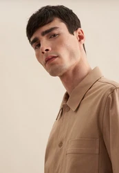 Seidensticker Hemdjacke Beige/Braun