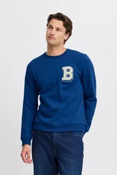 Blend Sweatshirt Blau/Dunkelblau/Hellblau