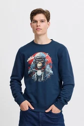 Blend Sweatshirt Dunkelblau/Hellblau/Blau