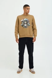 Blend Sweatshirt Braun/Khaki/Beige