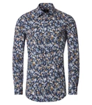 VENTI Businesshemd Print Dunkelblau/Blau/Hellblau