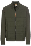 camel active Sweatjacke mit Bomberkragen Regular Fit Grün