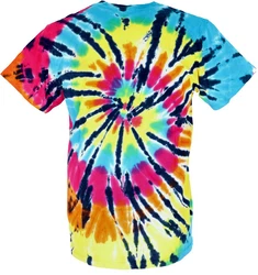 Guru-Shop T-Shirt Herren Kurzarm Tie Dye 