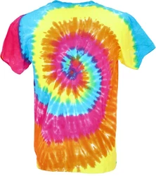 Guru-Shop T-Shirt Herren Kurzarm Tie Dye Mischfarben