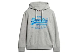 Superdry Sweatshirt Hoodie Neon VI Graphic Hoodie Blau/Hellgrau/Grau/Silber