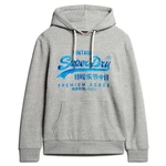 Superdry Sweatshirt Hoodie Neon VI Graphic Hoodie Blau/Hellgrau/Grau/Silber