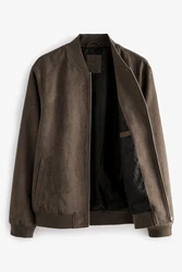 Next Bomberjacke (1-St) Dunkelgrün/Khaki/Dunkelbraun/Braun/Grau