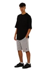 Picaldi Jeans Sweatshorts Evident Mit Tunnelzug Schwarz/Grau/Hellgrau