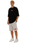 Picaldi Jeans Sweatshorts Emphasize Mit Tunnelzug Beige/Rot