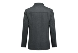 Allthemen Wollmantel mit mehreren Taschen Dunkelgrau/Dunkelblau/Grau/Hellgrau