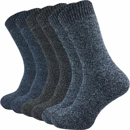 Norwegersocken mit Wolle fr Herren - warme Thermosocken fr den Winter (6 Paar) Robuste, dicke Socken fr warme Fe an kalten Tagen
