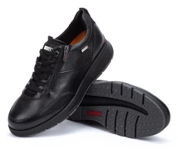 PIKOLINOS CORDOBA Keilsneaker Schnürschuh Halbschuh Freizeitschuh Schwarz/Rot