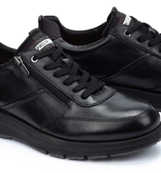 PIKOLINOS CORDOBA Keilsneaker Schnürschuh Halbschuh Freizeitschuh Schwarz/Rot