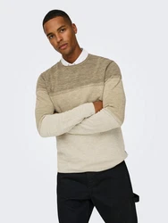 Only & Sons Pullover ONSFelix beigemeliert/taupe/hellgrau