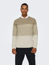 Only & Sons Pullover ONSFelix beigemeliert/taupe/hellgrau