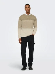 Only & Sons Pullover ONSFelix beigemeliert/taupe/hellgrau