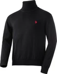 U.S. Polo Assn Rollkragenpullover Schwarz/Rot