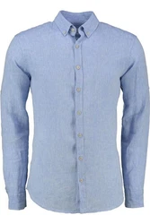 Brax Langarmhemd Style DIRK U Blau/Hellblau/Dunkelblau