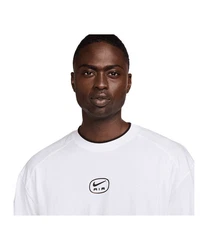 Nike Sportswear T-Shirt Air Fit T-Shirt schwarz/weiß