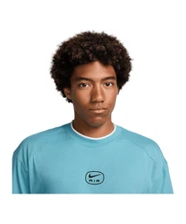 Nike Sportswear T-Shirt Air Fit T-Shirt Hellblau/Blau/Grün