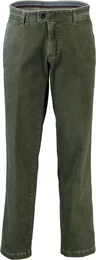 Stoffhose Baumwoll-Stretch-Hose oliv