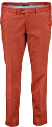 Chinos Baumwoll-Stretch-Hose rot in Chino-Form Tiefbund