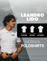 LEANDRO LIDO Poloshirt Sorrent Herren Polo-Shirt Grau/Dunkelgrau/Hellgrau