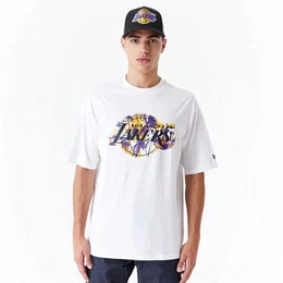 T-Shirt LA Lakers NBA Large Infill Oversized T-Shirt - White