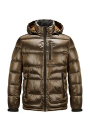 Steppjacke MSFrost mit Logo Badge